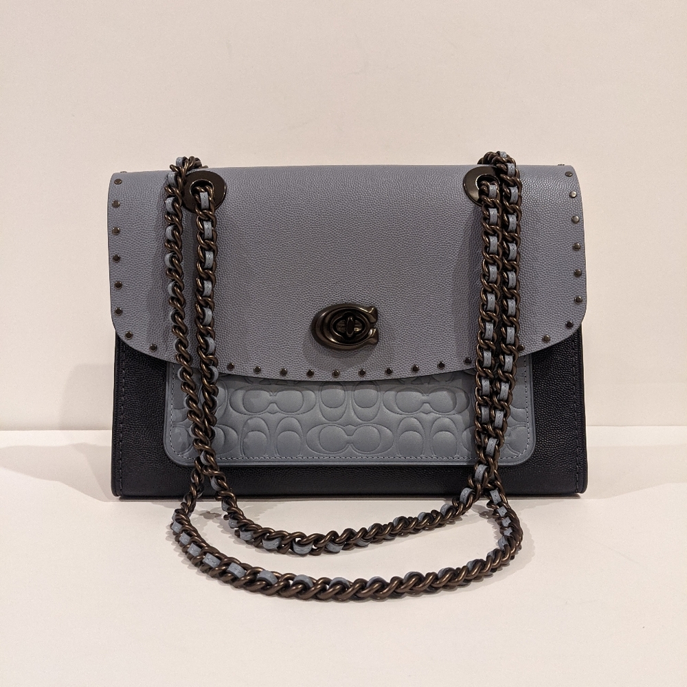 Coach Parker In Signature Leather With Rivets